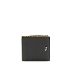 Fendi Black Calf Leather Bos Taurus Men's Wallet